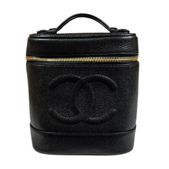 Chanel Handbags - Chanel Vanity Handbag Caviar Leather Black